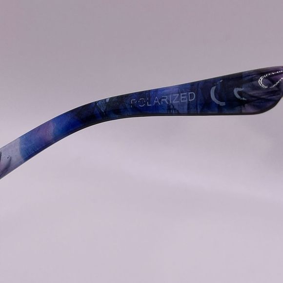 Foster Grant Polarized Sunglasses Blue Multi Color Frames Gray Lens - Picture 11 of 11